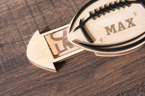 Geldgeschenk | Geldversteck zum Geburtstag | Design Football | Personalisierung